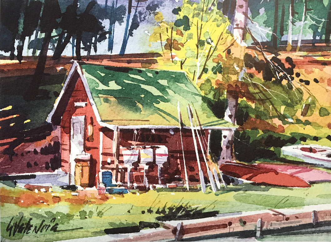 Watercolor Print - Dillman's Minnow House
